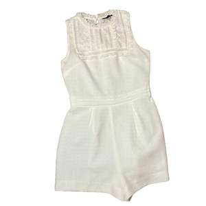 🌹 Topshop 🌹 Beautiful White Lace Short Sleeveless Romper
